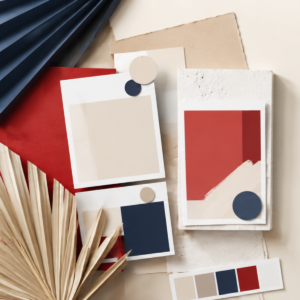Warm neutral Canva brand kit preview